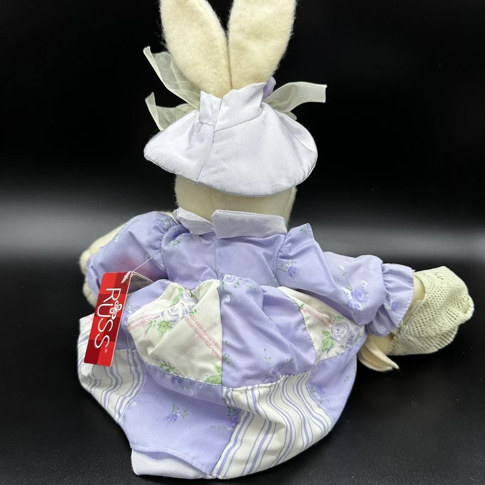 Russ Berrie Easter Bunny Rabbit Lavendette‎ Plush Stuffed Animal 17